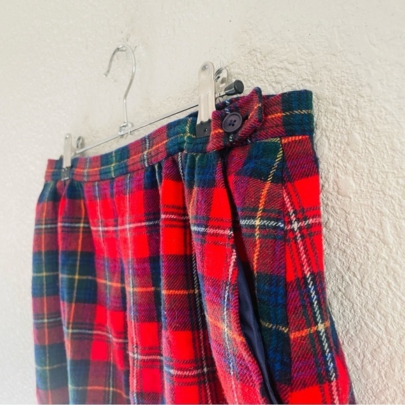 Vintage Pendleton Boyd Tartan Wool Plaid Midi Skirt - Picture 3 of 11